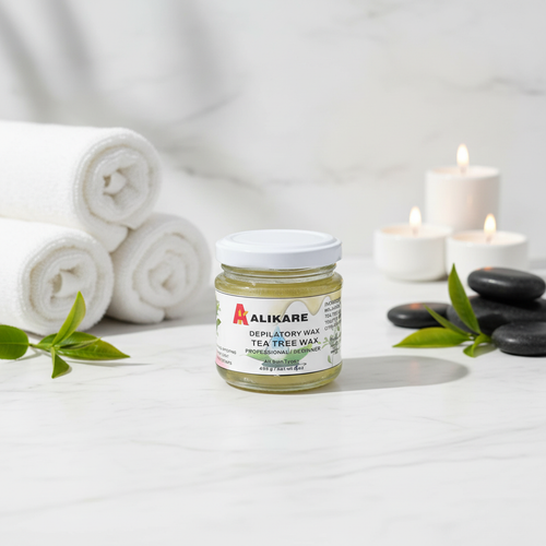 Alikare 4oz Tea Tree Wax - Luxury Spa Setting
